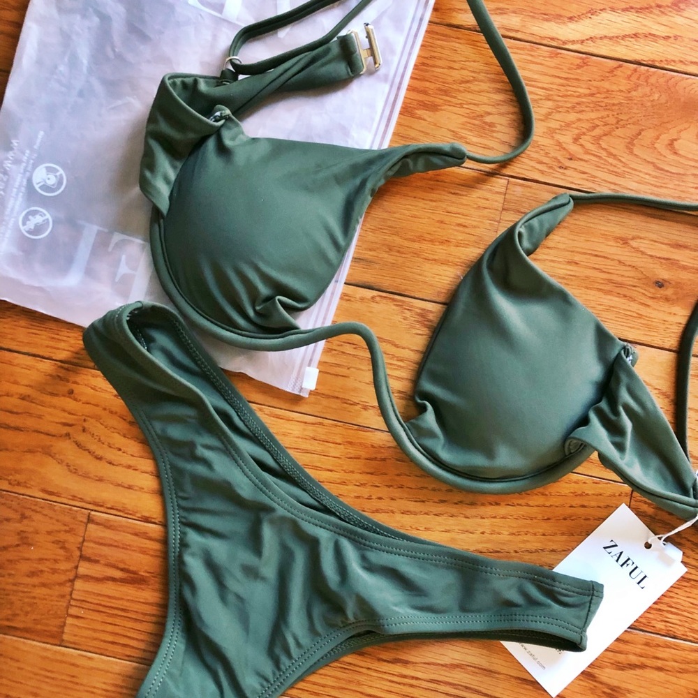 Zaful Deep V Bikini